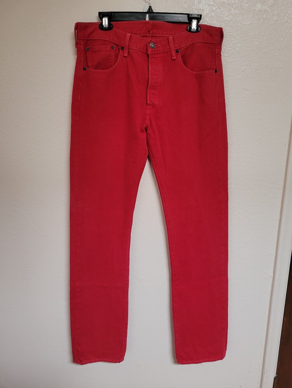 Levi's 501 Men's Slim Straight Red Jeans